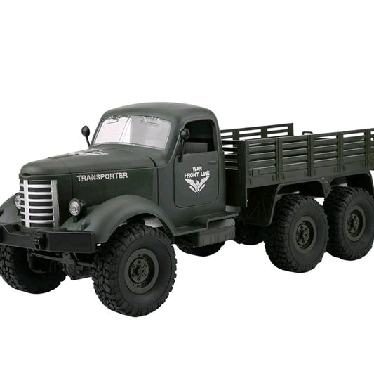 Green)1/16 Model Remote Control Six Wheel Drive Military Truck RC Toy Car RHS