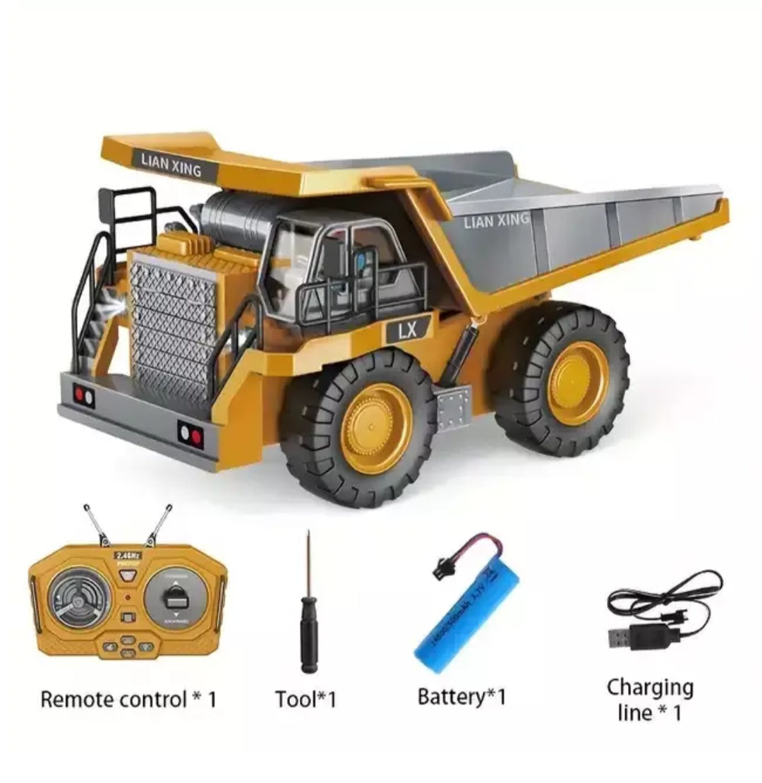 Remote Control Dump Truck - With charger + Battery Children's RC Toy